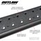 Westin Automotive 14-18 SILVERADO/SIERRA 1500/15-C SILV/SIERRA 2500/3500 DBL CAB TEXTURED BLACK OUTLAW NERF STEP BARS 58-53715 - alternate 4
